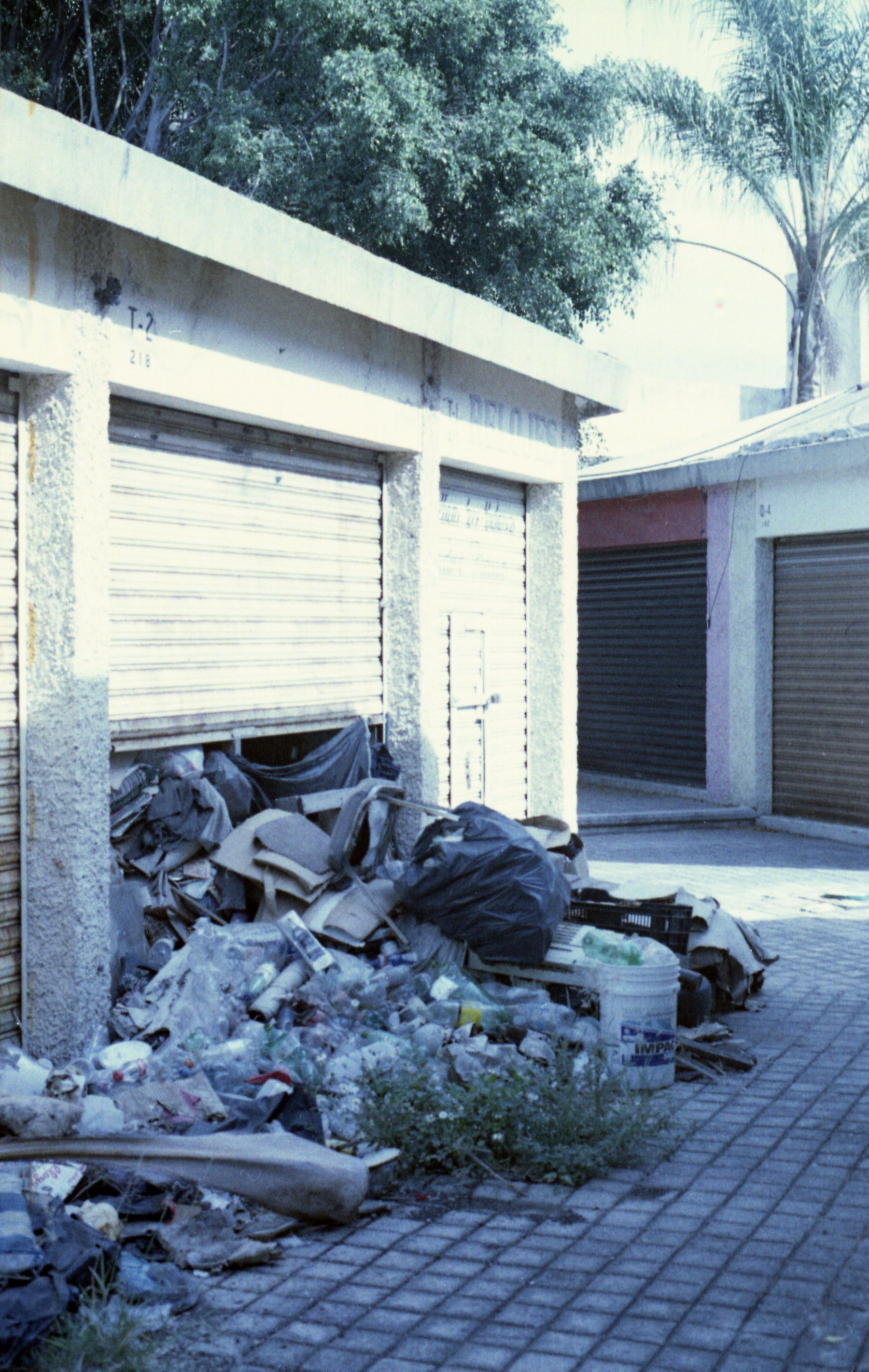 A large mixed junk pile ready for a property cleanout